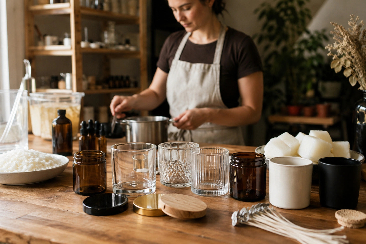 Contenants en verre pour bougies en stock France — grossiste Pro-Candles