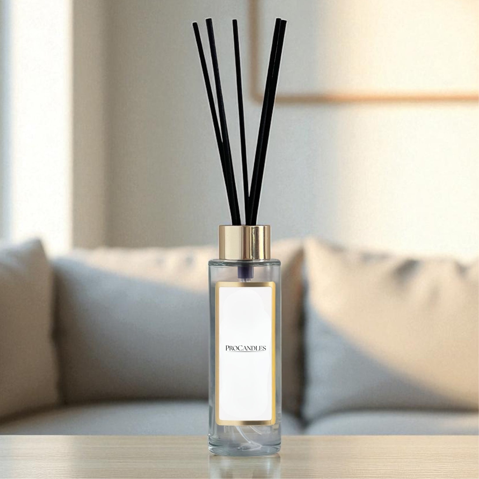 Flacon diffuseur 100ml - bague dorée