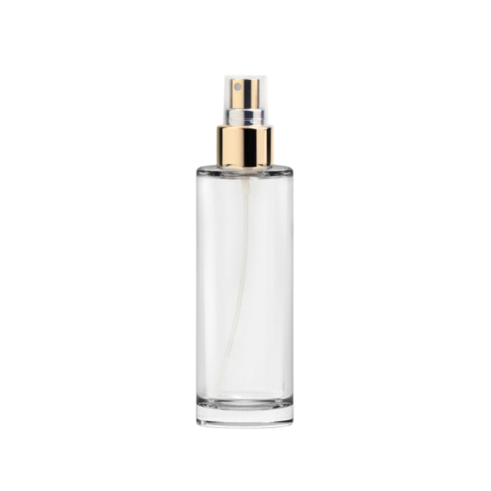 Flacon verre 100ml - Spray doré