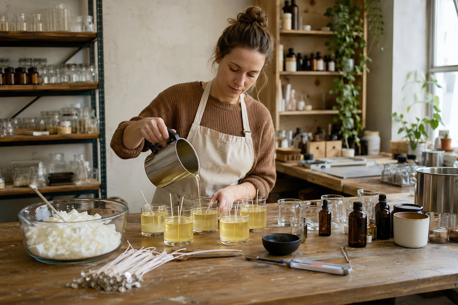 Atelier de fabrication de bougies artisanales — grossiste Pro-Candles
